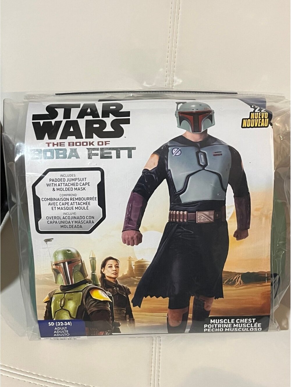 Boba Fett adult costume size small, new in packaging